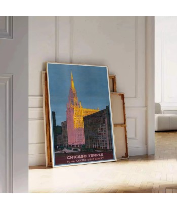 Chicago Temple Travel Poster Wall Art suggérées chez