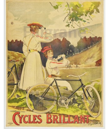 CYCLES BRILLANT Rpbw-POSTER/REPRODUCTION  d1 AFFICHE VINTAGE de pas cher