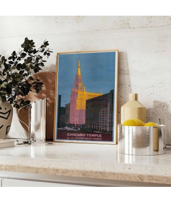 Chicago Temple Travel Poster Wall Art suggérées chez