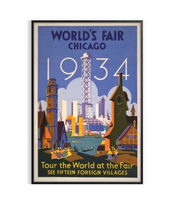 Chicago Travel Poster Poster en ligne