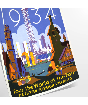 Chicago Travel Poster Art Print sélection de produits