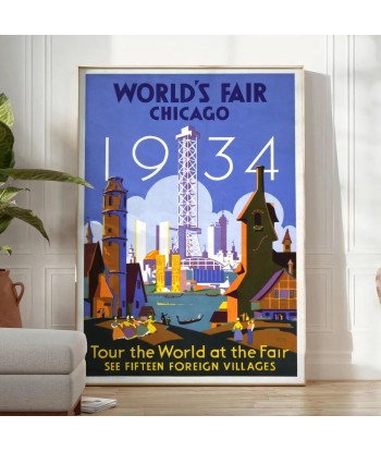 Chicago Travel Poster Art Print sélection de produits