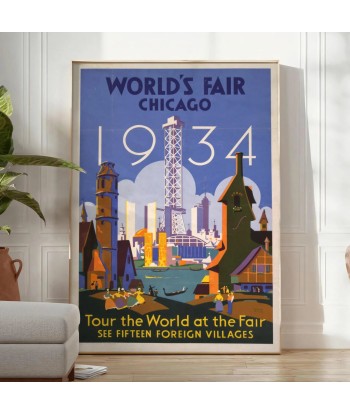 Chicago Travel Poster Poster en ligne