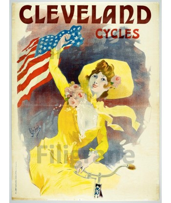 CYCLES CLEVELAND Rfnw-POSTER/REPRODUCTION  d1 AFFICHE VINTAGE pas cher