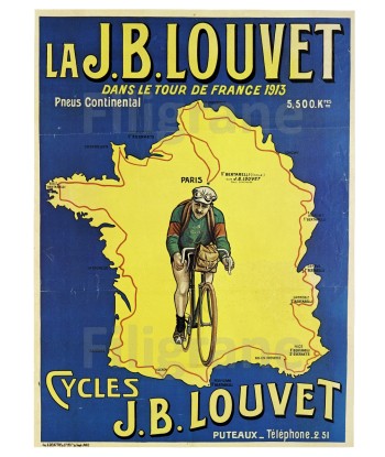 CYCLES J.B. LOUVET Rbsc-POSTER/REPRODUCTION  d1 AFFICHE VINTAGE pas chere