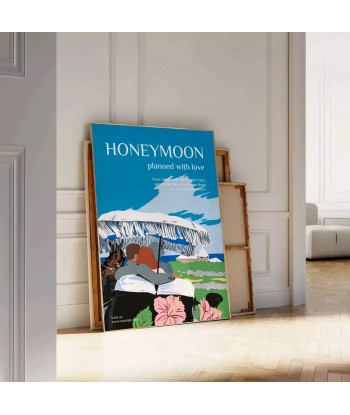 Honeymoon Travel Poster Art Print Venez acheter