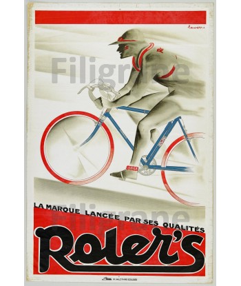 CYCLES ROLER'S Rddg-POSTER/REPRODUCTION  d1 AFFICHE VINTAGE la chaussure