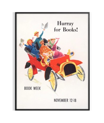 Hurray For Books Travel Poster Print vente chaude votre 