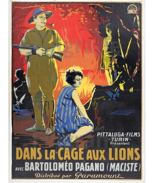 Dans CAGE aux LIONS FILM Rvrj-POSTER/REPRODUCTION  d1 AFFICHE CINéMA votre restaurant rapide dans 