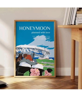 Honeymoon Travel Poster Art Print Venez acheter