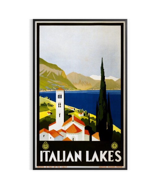 Italian Lakes Travel Poster Poster pas cher chine