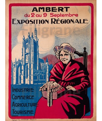 EXPO FOIRE AMBERT Ryqt-POSTER/REPRODUCTION  d1 AFFICHE VINTAGE 2023