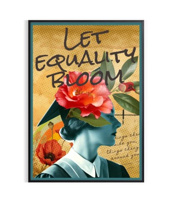 Let Equality Bloom Vintage Wall Art pas cher chine