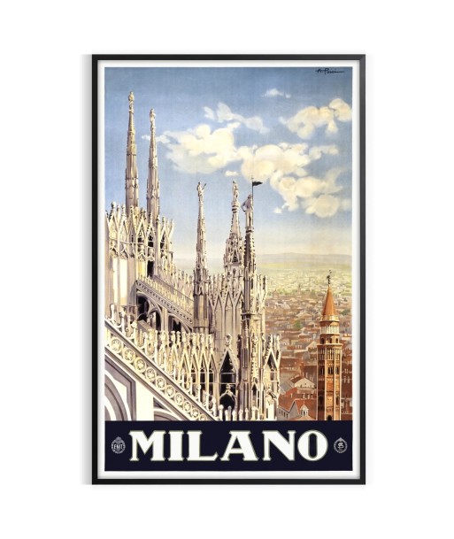 Milano Travel Poster Art prix