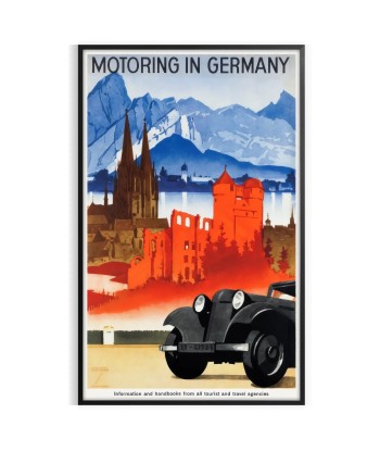 Motoring In Germany Travel Poster Art de votre