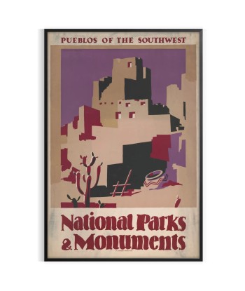 National Parks Monuments Travel Poster Art Print livraison et retour toujours gratuits