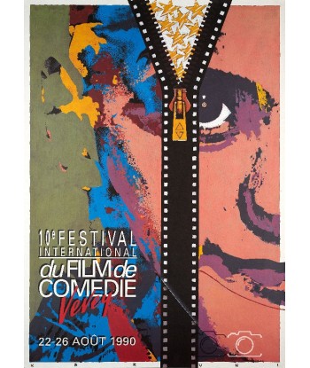 FESTIVAL FILM COMéDIE VEVEY 1990 Rvqc-REPRODUCTION  d1 AFFICHE CINéMA pas cher 