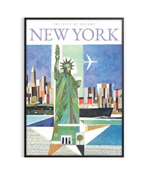 New York 2 Travel Poster Poster 1 hantent personnes