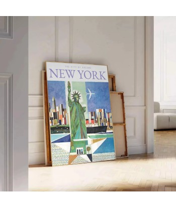 New York 2 Travel Poster Poster 1 hantent personnes