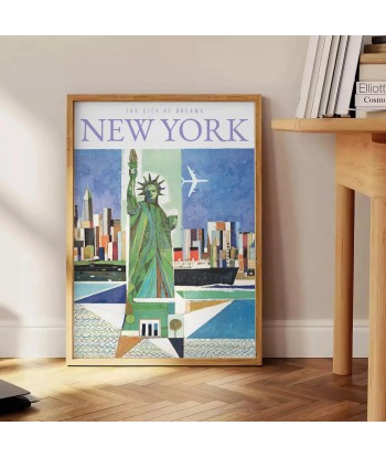 New York 2 Travel Poster Poster 1 hantent personnes