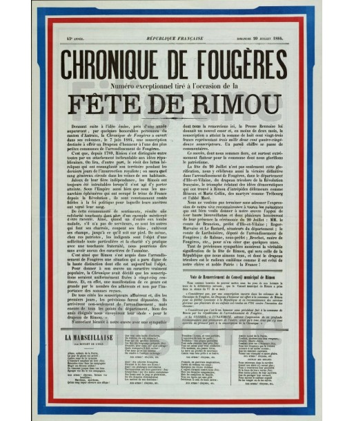 FêTE DE RIMOU 1884 Rxgq-POSTER/REPRODUCTION  d1 AFFICHE VINTAGE shop