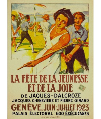 FêTE JEUNESSE GENèVE 1923 Rmpe-POSTER/REPRODUCTION  d1 AFFICHE VINTAGE pas cher chine