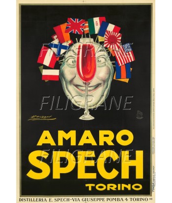 PUB AMARO SPECH TORINO Rbcg-POSTER/REPRODUCTION d1 AFFICHE VINTAGE À commander