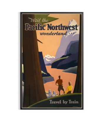 Pacific Northwest Travel Poster Poster shop