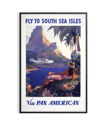 Pan American Travel Poster Print Livraison rapide