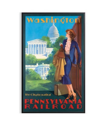 Pennsylvania Railroad White House Travel Poster Poster suggérées chez