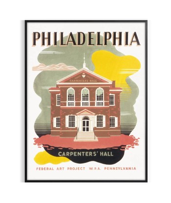 Philadelphia Travel Poster Poster français