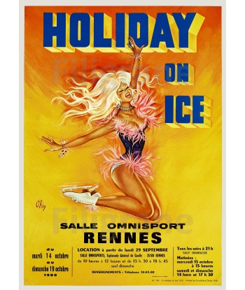 HOLIDAY ON ICE RENNES Rjuf-POSTER/REPRODUCTION  d1 AFFICHE VINTAGE des créatures d'habitude