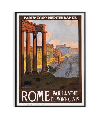 Rome Par La Voie Du Mont Cenis Travel Poster Print chez Cornerstreet bien 