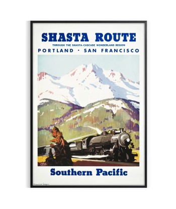 San Francisco Portland Travel Poster Wall Art en ligne