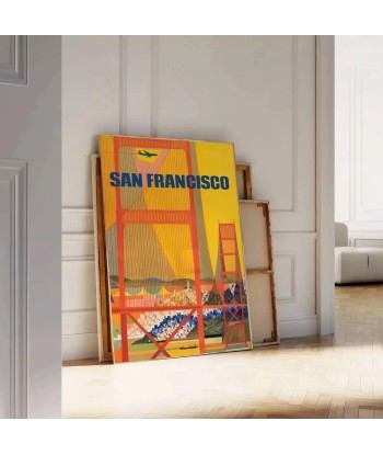 San Francisco Travel Poster Wall Print Par le système avancé 