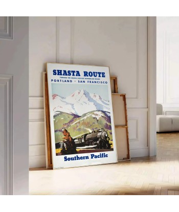 San Francisco Portland Travel Poster Wall Art en ligne