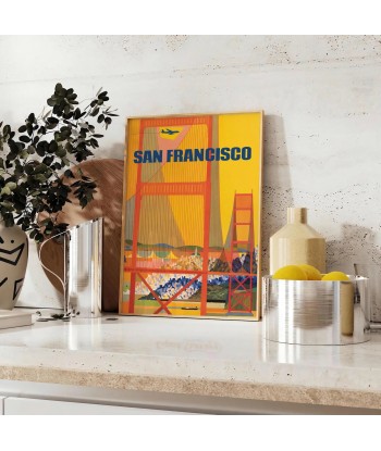 San Francisco Travel Poster Wall Print Par le système avancé 