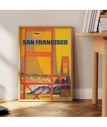 San Francisco Travel Poster Wall Print Par le système avancé 