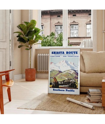 San Francisco Portland Travel Poster Wall Art en ligne