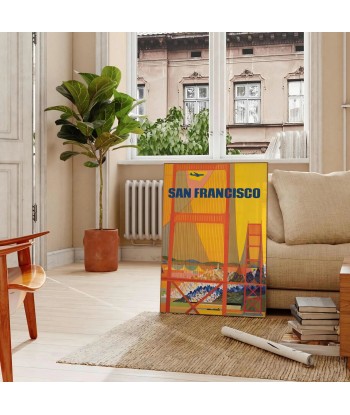 San Francisco Travel Poster Wall Print Par le système avancé 