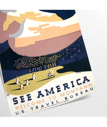 See America Travel Poster Art Print 1 de votre