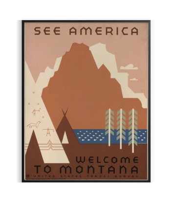 See America Travel Poster Art Print offre 