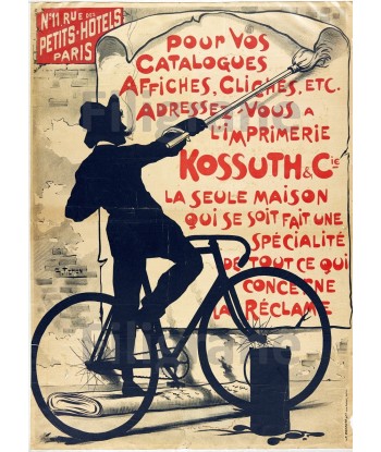 KOSSUTH&Cie AFFICHES Rigl-POSTER/REPRODUCTION  d1 AFFICHE VINTAGE Venez découvrir notre 