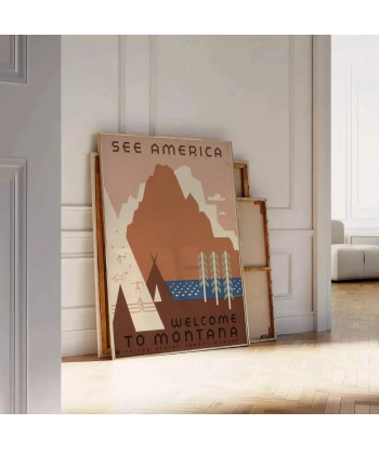 See America Travel Poster Art Print offre 