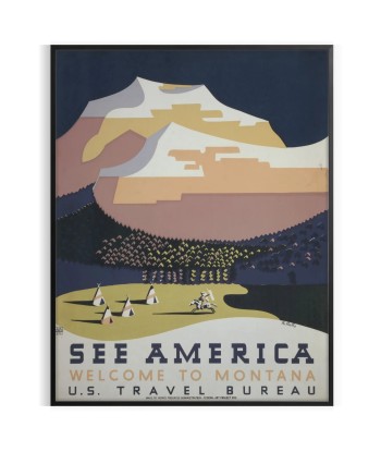 See America Travel Poster Poster 1 Comparez plus de prix