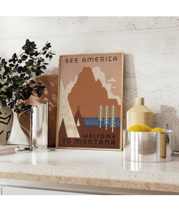 See America Travel Poster Art Print offre 