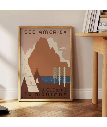 See America Travel Poster Art Print offre 