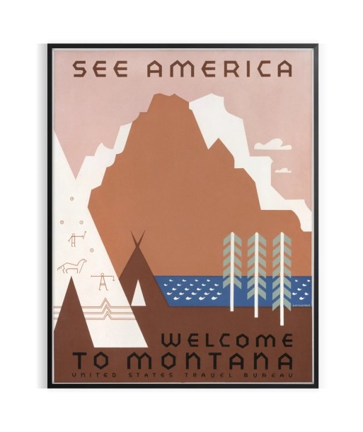 See America Travel Poster Poster Toutes les collections ici