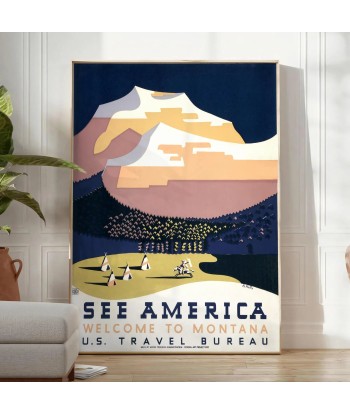 See America Travel Poster Art Print 1 de votre