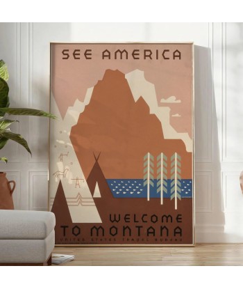 See America Travel Poster Art Print offre 